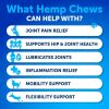Hemp Hip and Joint Supplement for Dogs Glucosamine for Dogs Joint Pain Relief Chews with Chondroitin MSM Hemp Oil Mobility Support Canine Cartilage He