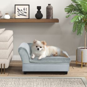 Luxury Fancy Dog Couch With Hidden Storage (Option: Light Gray)