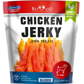 Chicken Jerky Dog Treats 1.5 Lb Human Grade Pet Snacks Grain Free Organic Meat All Natural High Protein Dried Strips Best Chews For Training Smal (Option: Beloved Pets)