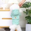 Dog warm clothing; Autumn and winter clothes New cotton padded clothes Teddy pet clothes Winter plush corduroy pull loop two leg cotton padded clothes