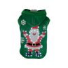 Pet Life LED Lighting Hands-Up-Santa Hooded Sweater Pet Costume