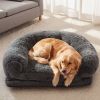 Human Dog Bed, 71"x43"x12" Dog Beds for Large Dogs, Foldable Plush Washable Dog Bed for People Doze Off